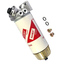 HANLV 30 Micron Diesel Fuel Filter Water Seperator Hand Primer Pump M16X1.5mm