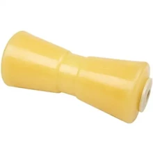 8 Inch Mounting Width Boat Trailer Non Marking Yellow Molded Rubber Keel Roller