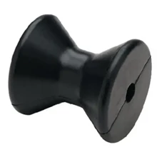 4 Inch Mounting Width Boat Trailer Black Molded Rubber Bow Stop Rollers