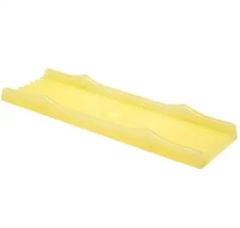 12 Inch x 3-1/2 Inch Boat Trailer Non Marking Yellow Molded Rubber Keel Pad