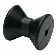 3 Inch Mounting Width Boat Trailer Black Molded Rubber Bow Stop Rollers