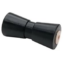 12 Inch Mounting Width Boat Trailer Black Molded Rubber Keel Roller