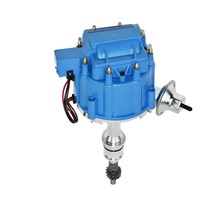 For SBF Ford Small Block 260 289 302 HEI Ignition Blue Cap Distributor 65K Coil