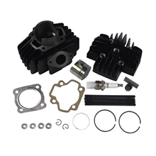 Bore Cylinder Piston Gasket Kit With Head For Yamaha QT50 PW50 PW 50 60CC Big