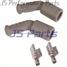 MSD 3304 Spark Plug Wire LS Coil Pack Boots & Terminals 45 Degree 2-Pack