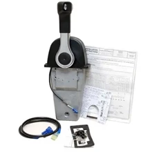 Black Silver Single Engine Top Mount Boat Remote Control box for Honda 06240-Zw5-U40