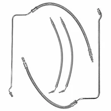 For Mercury Quicksilver Trim and Tilt Hose kit PN 32-99904Q 32-864588 32-864589