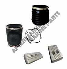 For Volvo Penta SX-A DPS-A bellows & anode kit 3888916 3841481 22197130 3889788