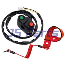 Start Stop Switch w/Safety Tether Lanyard for Kawasaki Jet Ski 13151-3722 92072-3809 92072-3816